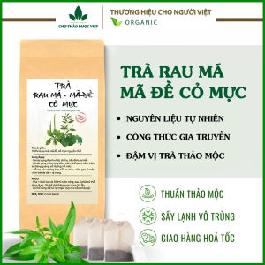 Trà rau má mã đề cỏ mực thanh nhiệt lợi tiểu tiêu viêm bịch 90g 30 túi lọc - Chợ Thảo Dược Việt