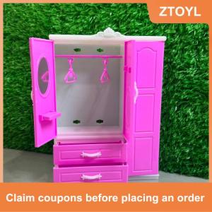 【ZTOYL】 1pcs mini mô phỏng nhựa tủ quần áo cho búp bê nhà trang trí phụ kiện Dollhouse thu nhỏ tủ quần áo mô hình