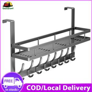 【Fast delivery】 Door Mount Kitchen Organizer Basket Durable Heavy Duty Rack for Living Room Bedroom Kitchen Storage