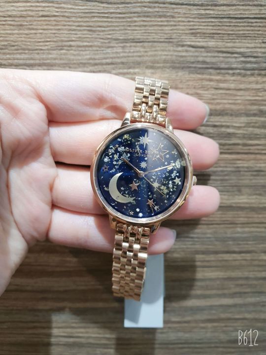 TimeYourTime Olivia Burton OB16GD36 Ramadan Navy Rose Gold Bracelet Ladies Watch Lazada Singapore