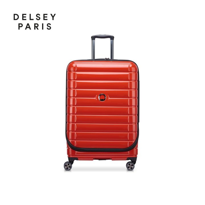 Delsey Paris Shadow 5.0 Front Opening Red 75cm Large Luggage Lazada PH