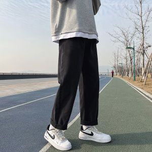 Quần Jeans nam ống Suông baggy mẫu quần bò dáng Rộng form Đứng đa dụng hàng ngày QJS002