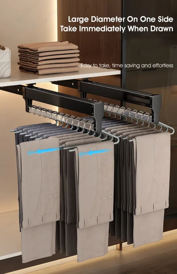 ODOROKU Extendable Clothes Rail Sliding Wardrobe Closet Rod 30