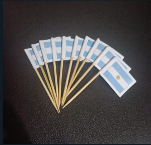 50 pc -Tusuk gigi bendera ARGENTINA- hiasan kue/- topper kue