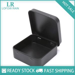 LF Wholesale✨Flash Sale ✨ pintuilao Mini Metal Tins Container Square Hinged Flip Storage Tin Box Jewelry Case