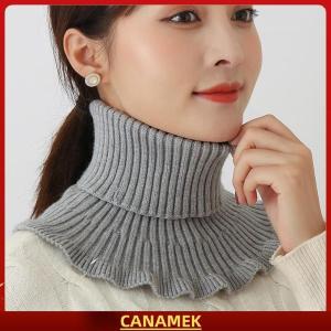 Miễn phí vận chuyển✨ Giữ ấm và lạnh ngoài trời phụ nữ ấm áp dệt kim giả cổ áo dày cao cổ giả khăn quàng cổ có thể tháo rời cổ khăn