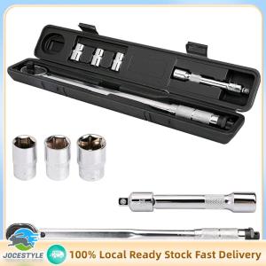 Jocestyle Heavy Duty Metal 1/2-Inch Drive Torque Wrench Adjustable for Car Maintenance and Mechanical Projects