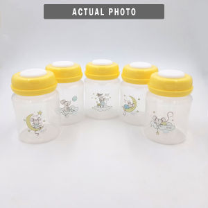 Huppy Buppy Breastmilk Storage Bottle Wide Neck BPA Free Bottles 10 Pieces
