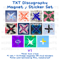 Tomorrow x Together Discography Sticker Set Magnet Set Album (with freebies) TXT Soobin Yeonjun Beomgyu Taehyun Huening Kai. 