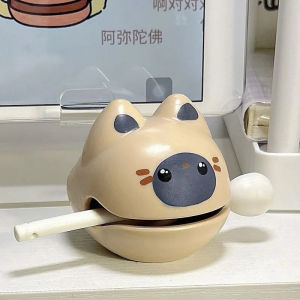 【Ship in 24H】敲敲小木鱼Merit Woodfish Ornament Creative Buddha Style Decompression Toy Wealth+1 Little Woodfish Musical Instruments