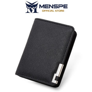 MENSPE Mens Wallet Simple Short Wallet Soft PU Business Wallet Multi-Card Position Wallets Mini Travel Purses Coin Pouch ID Credit Cards Holders