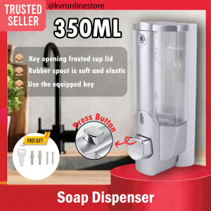 Modern Silver Soap Dispenser Wall Mount Shower Gel & Hand Soap/Bekas Sabun Dinding