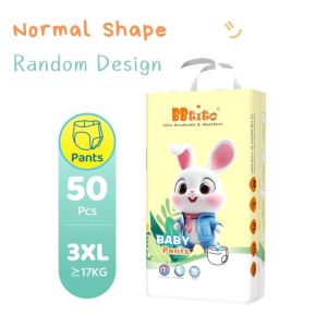 BBtito Baby Pants Newborn-4XL All Sizes Freeship 50/100Pcs Fast Absorption Quick Dry Ultra Thin Soft Breathable Disposable Baby Diaper Pull-up Pants
