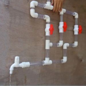 Creative Toys Summer Water Plumbers Blocks Building Kit Sticky Transparent Waterpipe Classroom Teaching Aids Outdoor Games