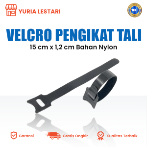 Velcro pengikat kabel tali strap organizer perapih cable komputer hp Terlaris (MIN 5PCS)