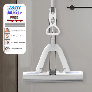 ⚡️SG SELLER⚡️Sponge Mop for Wet & Dry Use | Hands-Free Squeeze | Quick Absorption | SG Ready Stock