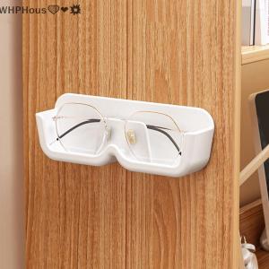 WP💓💛💖 Glasses Storage Box Wall Mounted Punch Free Sunglasses Organizer Rack High-end Glasses Showcase Storage Rack