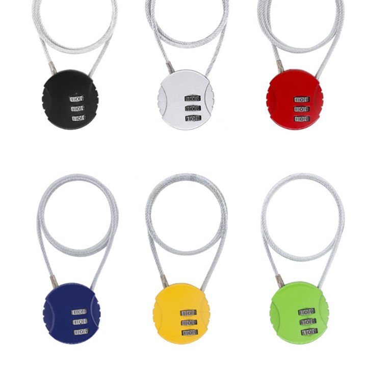 [HUSTOM] COD 13 20 50cm Wire Rope Digit Padlock Password Code Security ...