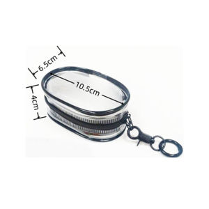 กล่องบรรจุสายข้อมูล กล่องเก็บสายเคเบิล หูฟัง ทรงกลม แบบใส พกกุญแจ ลิปสติก พาง่าย สําหรับเดินทาง กลางแจ้ง