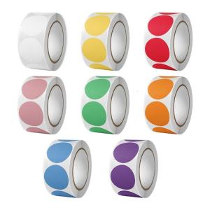 4000Pcs 25mm Assorted Color Dot Sticker Round Adhesive Wrapping Label for Scrapbooking Packaging Kid Rewarding Sticker