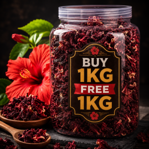 Organic Hibiscus Herbal Tea - Natural Wellness Blend 50g/100g