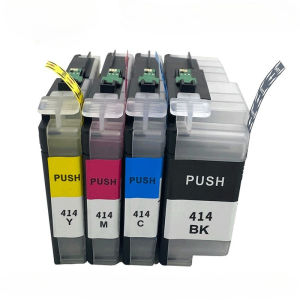 Compatible LC414BK LC414C LC414M LC414Y Ink Cartridges Replacement for Brother DCP‑J1200N Printer BK 2500 Pages C/M/Y 1500 Pages Each 18‑Month Shelf‑Life