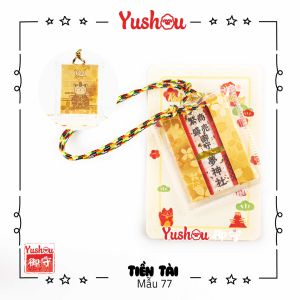 Móc Khóa Túi Phước Cát Tường - Tiền Tài - Mẫu 77 - (Kiểu Omamori Nhật) Có sẵn