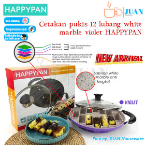 cetakan kue pukis 12 lubang Black White Marble / cetakan kue mini HAPPY PAN