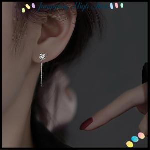 【Jumpping】 1Pair Simple Ear Wire Ins Earrings For Women Girls Wedding Party New Fine Jewelry Gift