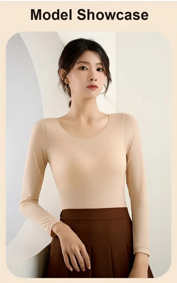 Women's Self-heating Ultra-thin Long Sleeved Thermal Underwear Top