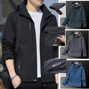 Mens Waterproof Hiking Jacket Lightweight & Breathable Outdoor Windbreaker