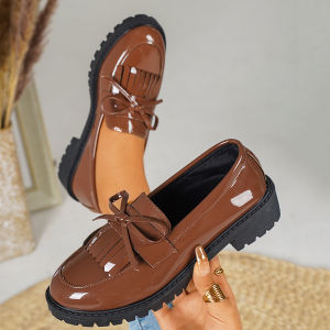 New Plus Size WomenS Loafers 2025 Tassel Slip-On Casual Shoes For Women