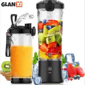 GLANXI Japan Juicer Portable small household multi-functional electric juicer can crush ice large capacity juicer Original Portable Blender 600ML Bottled Juicer Electric USB Rechargeabl Mini Blender