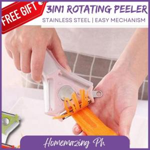 Homemazing Ph Tri-Peeler 3-in-1 Peeler with Rotating Head Sale | Peeler for Fruits and Vegetables | Kitchen Tools Sale