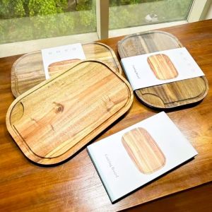Smeg Acacia wood Wooden chopping board Cutting Board healthy housewarming gift present