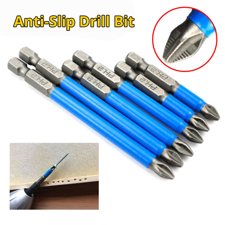 Magnetic Anti Slip Screwdriver Drill Bit Magnetic PH2 Standard Phillips Bits Set 7Pcs Cross Head 25 50 65 70 90 127 150mm Lazada PH