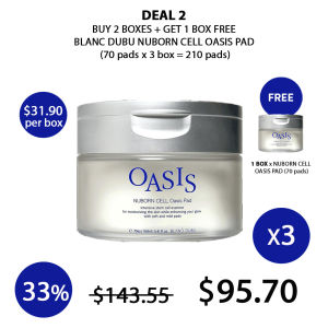 (BLANC DUBU) Nuborn Cell Cell Oasis Pad (1 Box = 160ml x 70 Pads) - COCOMO