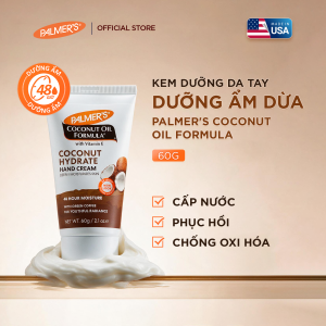 [Mới] Kem Dưỡng Da Tay Dưỡng Ẩm Dừa Palmers Coconut Oil Formula 60g