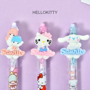 PULPEN GEL TINTA HITAM MOTIF SANRIO KUROMI HELLO KITTY MY MELODY POMPOMPURIN CINNAMOROLL ALAT TULIS SEKOLAH