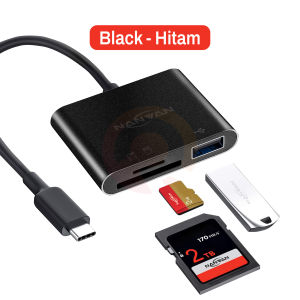 [RO ACC] NANVAN OTG TYPE C TF SD KARTU MEMORY MEMORI CARD READER FLASHDISK UNTUK KOMPUTER / KAMERA