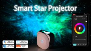 MOES WiFi Tuya Smart Star Projector Galaxy Laser Starry Sky Projector Waving Night Light Colorful APP Wireless Control Alexa