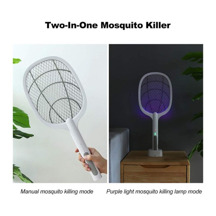 (FREE USB + STAND) Senorita 2 in 1 Mosquito Electric Swatter Racket USB ...