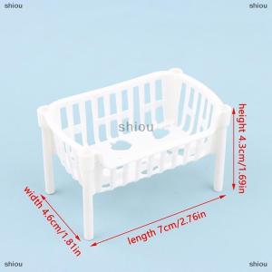 [COD] shiou 1 12 Dollhouse Mini thực phẩm lưu trữ trái cây giỏ búp bê nhà Stackable giỏ Dollhouse trang trí phụ kiện