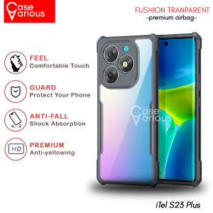 Case Itel S23 Plus Armor Fushion Transparent Hard Case