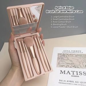 TURTLE 5Pcs Makeup Brush Set Contains eye shadow brush/blending brush/nose shadow brush/powder brush