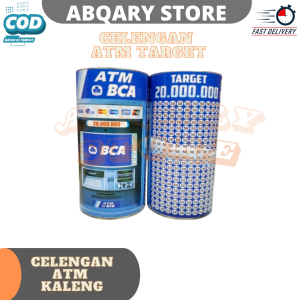Celengan ATM Bank Buka Tutup Kunci Tabungan Atm Murah Mini Motif BCA BRI Untuk Anak Asli Mainan