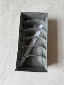 24 Compartment Fabric Socks & Underwear Organizers Closet Storage Box for Socks Underwear Ties - Ideal for Bedroom & Home Decor Closet Organization