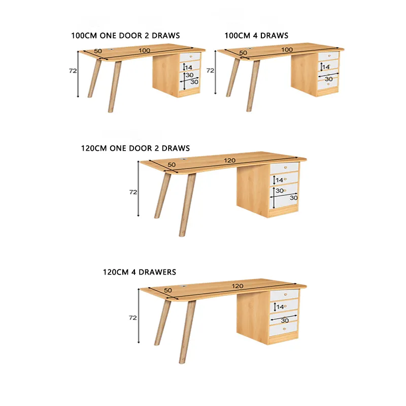 100/120cm] Study Table with Drawer Computer Table Office table