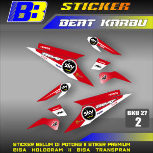 Striping Beat Karbu Carbu tahun 2008 2009 2010 2011 2012 Setiker stiker sticker list variasi BKU 27