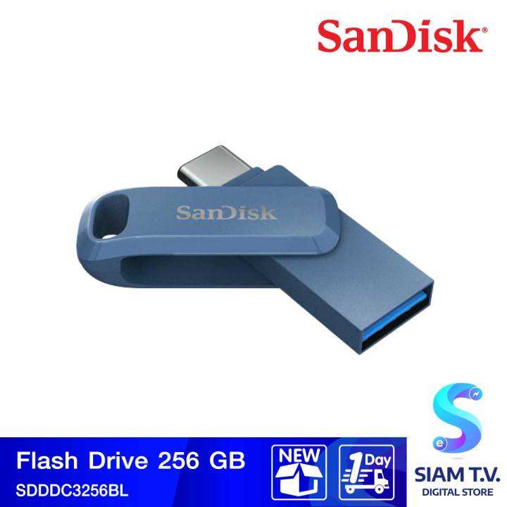 FLASH DRIVE 256 GB แฟลชไดร์ฟ SANDISK ULTRA DUAL DRIVE GO USB-C USB-A ...